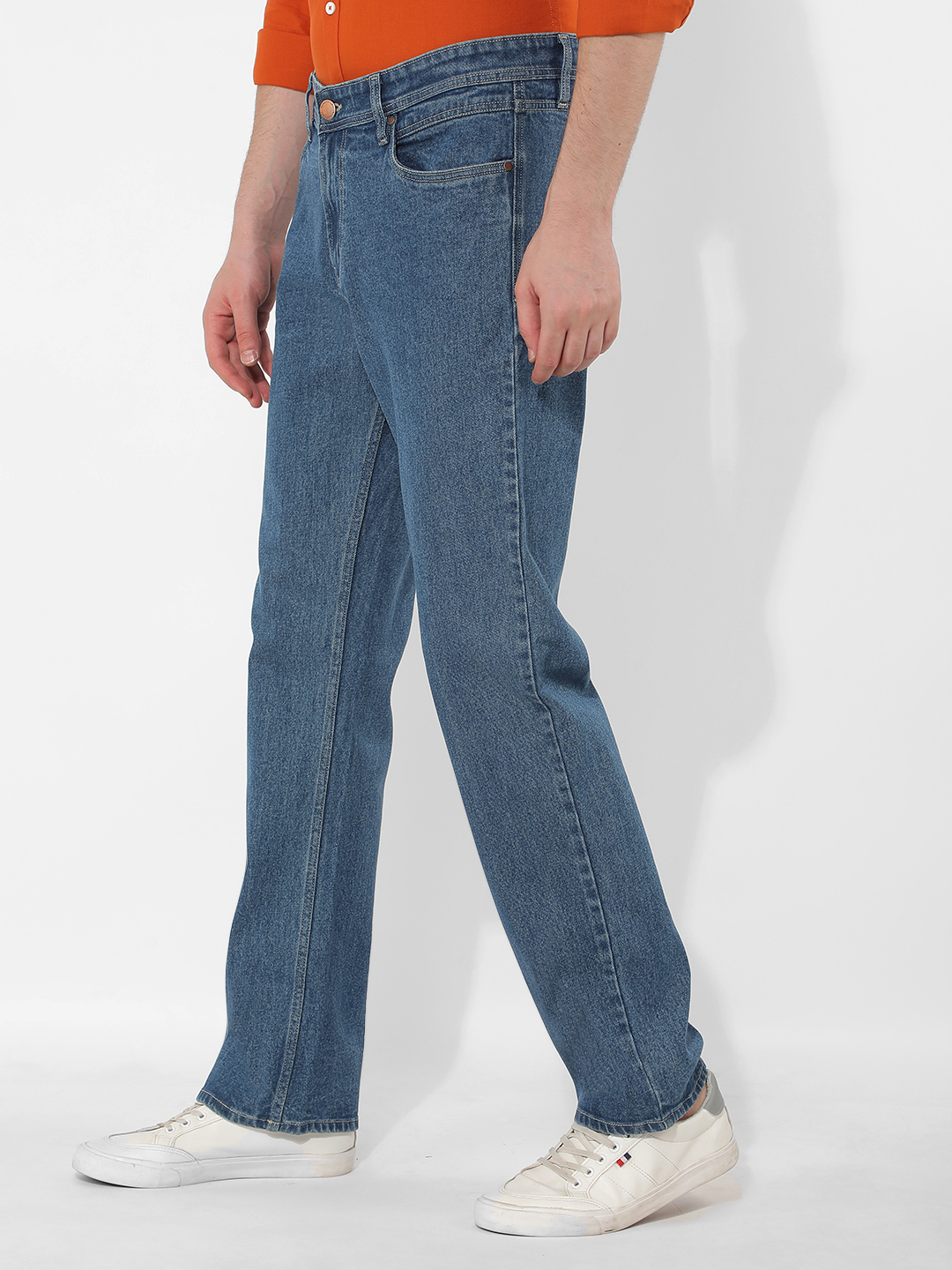 Numero Uno Men Solid Blue Jeans